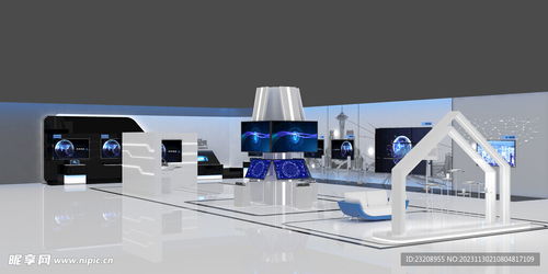 科技 展廳設(shè)計圖 3d作品 3d設(shè)計